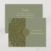 Invitation Elégante proposition de femme de ménage de la cham (Devant / Derrière)