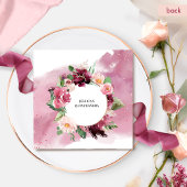 Invitation Elégante Quinceanera Florale Rose Brousse De Bourg