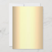 Invitation Elégante Quinceanera Florale Rouge et Or (Dos)