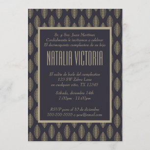 Invitation Elegante Quinceanera Invitaciones