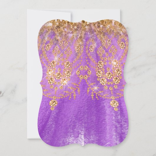 Invitation Elégante Quinceanera Mis Quince Parties scintillan (Dos)