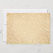 Invitation Elégante Quinceanera Party Gold Parties scintillan (Dos)