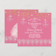Elégante Quinceañera rose et or