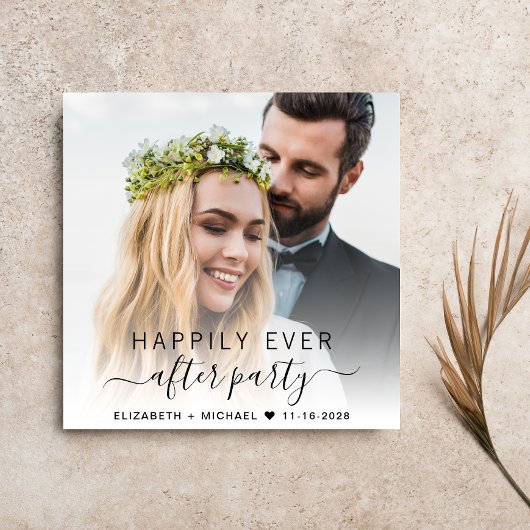 Invitation Elégante Réception De Mariage De Crème Photo