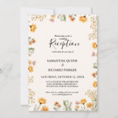 Invitation Elégante réception de mariage du Fleur sauvage du (Devant)