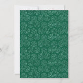 Invitation Elégante Réception de mariage Green & White (Dos)