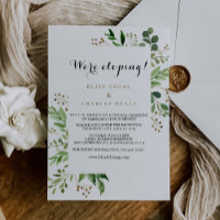 Elégante Réception Eucalyptus Verdure Elopement