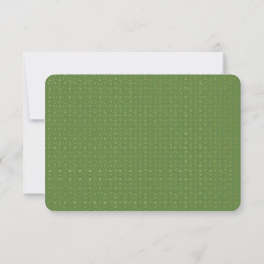 Invitation Elégante Réception Faux Gold Palm Tree | Vert (Dos)