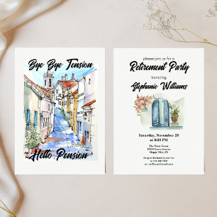 Invitation Élégante retraite des femmes au coeur de la tensio