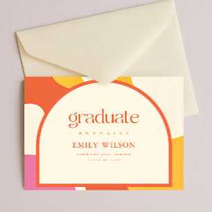 Invitation élégante rétro pour la remise des diplô
