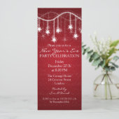 Invitation Élégante réveillon de la nuit des étoiles chatoyan (Debout devant)