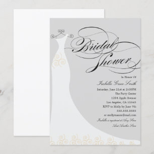 Invitation Élégante robe  Choisissez votre propre couleur Arr