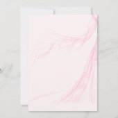 Invitation Élégante robe de mariée rose douce Fête des mariée (Dos)