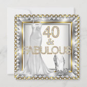 Invitation Élégante robe fabuleuse 40 Déco hauts talons (Devant)