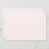 Invitation Élégante robe Mariage rose Dreamy Fête des mariées (Dos)