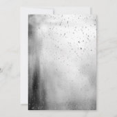 Invitation Élégante robe noire chic Silver Sweet 16 Party (Dos)