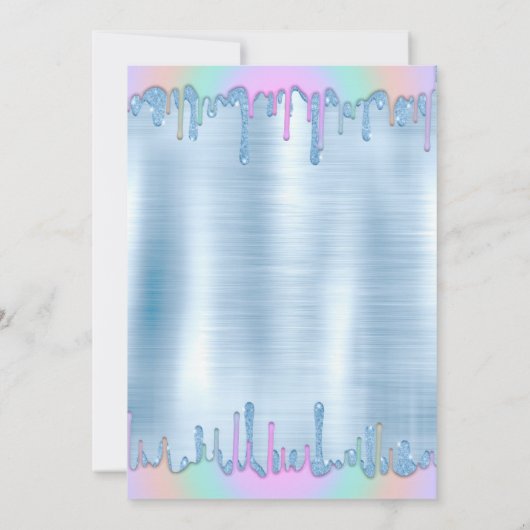 Invitation Elégante robe Rainbow Drivers Blue Metallic (Dos)