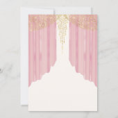 Invitation Élégante robe rose pâle Quinceanera (Dos)