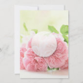 Invitation Élégante Rose d'été rose Fête des mariées Mariage (Dos)