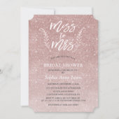 Invitation Élégante Rose Gold Bridal Douche Bachelorette (Devant)