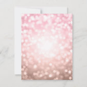 Invitation Elégante Rose moderne Gold 40th Birthday Party (Dos)