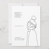 Invitation élégante rose pour sauver la date avec (Dos)