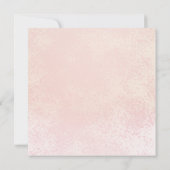 Invitation Élégante rose rose | Gold Frame Graduation Party (Dos)