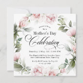 Invitation Élégante Roses Roses Roses Rose fête des mères (Devant)