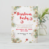 Invitation élégante rouge et blanche pour une soir (Debout devant)