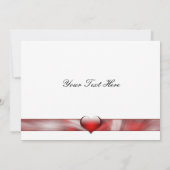 Invitation élégante rouge flocons de neige Business Merci Car (Dos)