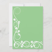 Invitation Elégante Sage Green et White (Dos)