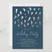 Invitation Elégante saison de neige marine Aquarelle fête de (Devant)