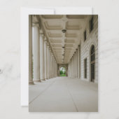 Invitation Elégante salle de réception de mariage (Dos)