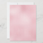 Invitation Élégante sirène rose rose or sirène Bachelorette P (Dos)