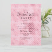 Invitation Élégante sirène rose rose or sirène Bachelorette P (Debout devant)