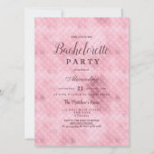 Invitation Élégante sirène rose rose or sirène Bachelorette P (Devant)