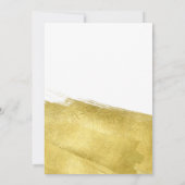 Invitation Elégante société GALA Business Gold Brush (Dos)