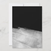 Invitation Elégante société GALA Silver Brush Black (Dos)