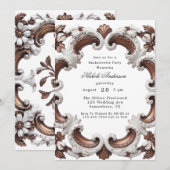 Invitation Élégante soirée baroque de Bachelorette (Devant / Derrière)