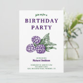 Invitation Elégante Soirée Blackberry (Debout devant)