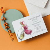 Invitation Élégante soirée de danse du vin rouge et blanc