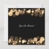 Invitation Élégante Soirée de Nouvel An Gold (Dos)