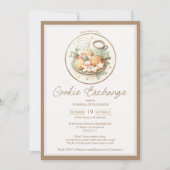 Invitation Élégante soirée d'échange de biscuits de Noël (Devant)