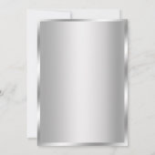 Invitation Élégante Soirée Flourish Graduation (Dos)