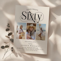 Élégante SOIXANTE 3 photo collage 60e anniversaire