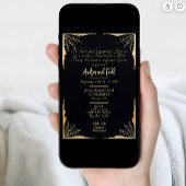 Invitation Elégante sorcière cheveux violet Halloween après l