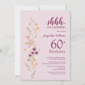 Invitation Elégante surprise 60e anniversaire (Devant)