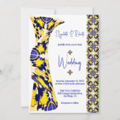 Invitation Élégante Talavera colorée Photo Mariage mexicain (Devant)