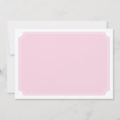 Invitation élégante Tea Party (Dos)