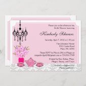 Invitation élégante Tea Party (Devant / Derrière)